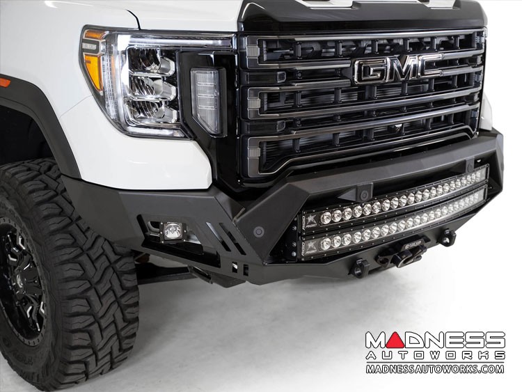 GMC Sierra 2500 Bomber Front Bumper w/ 2 40" LED Light Bars